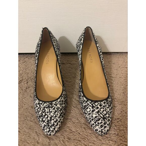 Talbots Kelsey Tweed pumps heel sz 7 - Picture 3 of 8